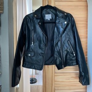 ASOS FAUX LEATHER JACKET SIZE 4